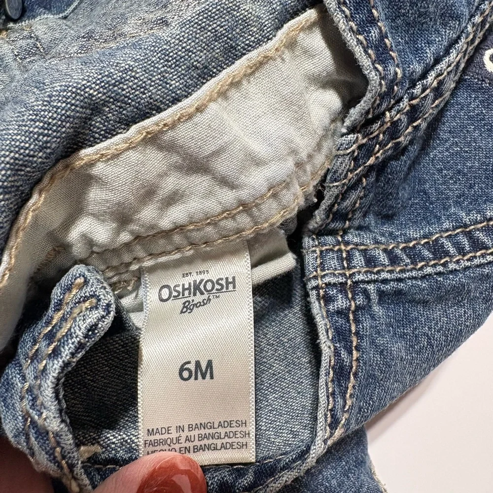 OshKosh B'gosh Denim Overalls size 6months